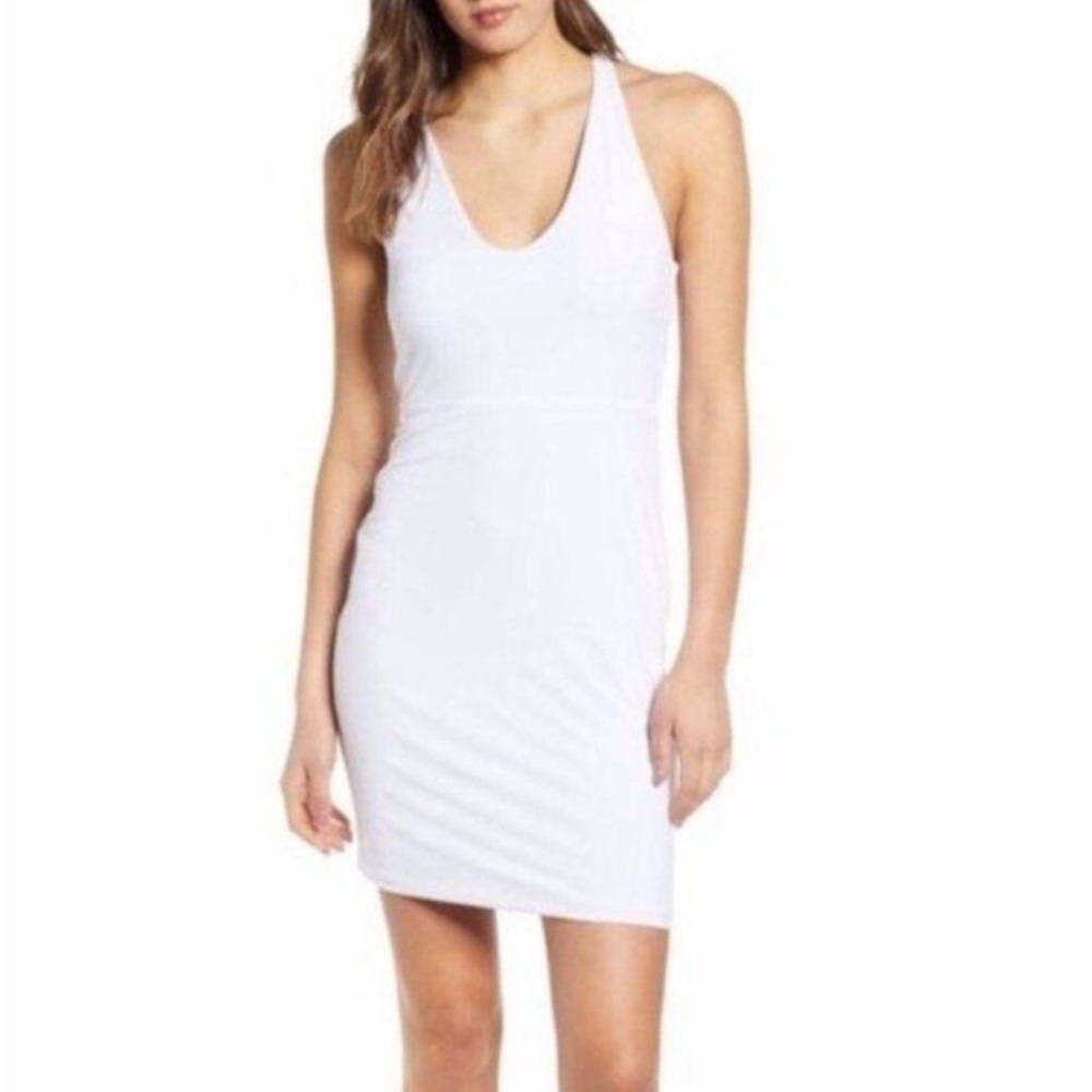 Leith Women’s Bodycon Dress Stretch Racerback
Tank gray Size Large Y2K 90s